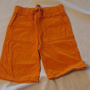 Gymboree boys orange elastic waist shorts